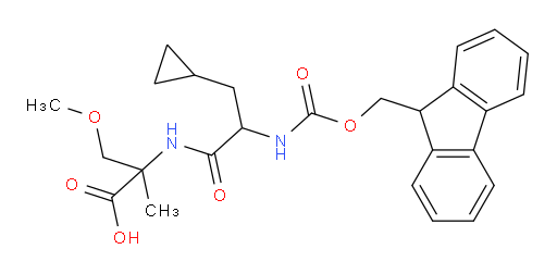 2-[3-cyclopropyl-2-({[(9H-fluoren-9-yl)methoxy]carbonyl}amino)propanamido]-3-methoxy-2-methylpropanoic acid