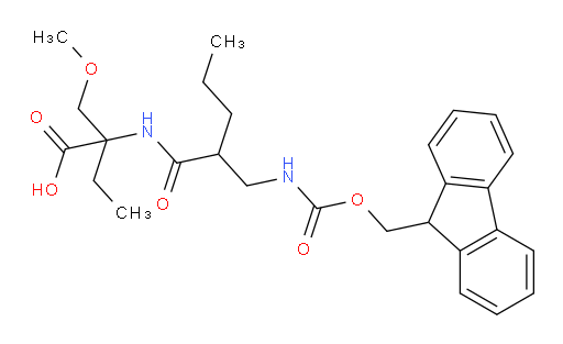2-{2-[({[(9H-fluoren-9-yl)methoxy]carbonyl}amino)methyl]pentanamido}-2-(methoxymethyl)butanoic acid