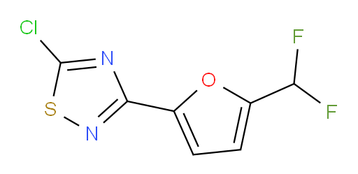 5-chloro-3-[5-(difluoromethyl)furan-2-yl]-1,2,4-thiadiazole