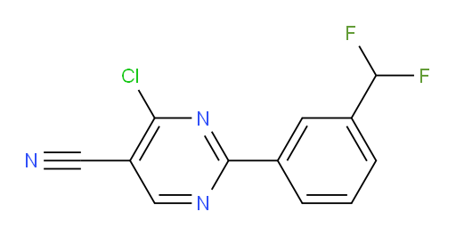 4-chloro-2-[3-(difluoromethyl)phenyl]pyrimidine-5-carbonitrile