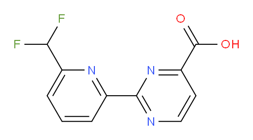 2-[6-(difluoromethyl)pyridin-2-yl]pyrimidine-4-carboxylic acid