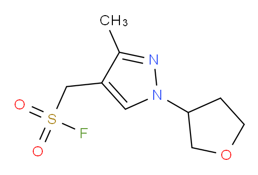 [3-methyl-1-(oxolan-3-yl)-1H-pyrazol-4-yl]methanesulfonyl fluoride