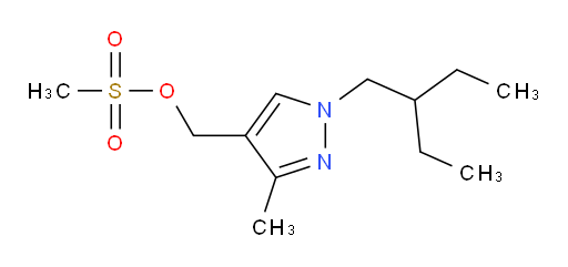[1-(2-ethylbutyl)-3-methyl-1H-pyrazol-4-yl]methyl methanesulfonate