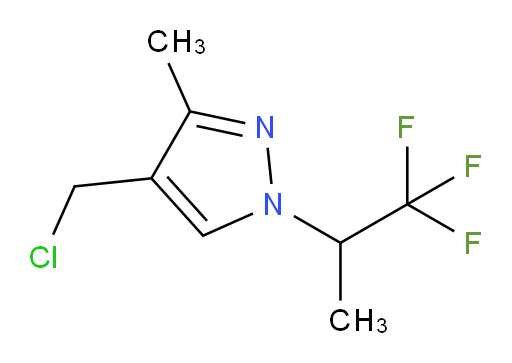 4-(chloromethyl)-3-methyl-1-(1,1,1-trifluoropropan-2-yl)-1H-pyrazole
