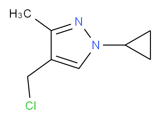 4-(chloromethyl)-1-cyclopropyl-3-methyl-1H-pyrazole