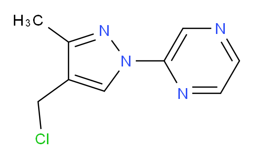 2-[4-(chloromethyl)-3-methyl-1H-pyrazol-1-yl]pyrazine