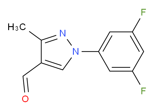 1-(3,5-difluorophenyl)-3-methyl-1H-pyrazole-4-carbaldehyde