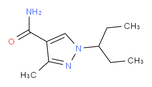 3-methyl-1-(pentan-3-yl)-1H-pyrazole-4-carboxamide