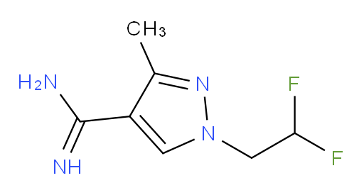 1-(2,2-difluoroethyl)-3-methyl-1H-pyrazole-4-carboximidamide