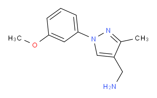 [1-(3-methoxyphenyl)-3-methyl-1H-pyrazol-4-yl]methanamine