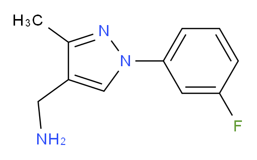 [1-(3-fluorophenyl)-3-methyl-1H-pyrazol-4-yl]methanamine
