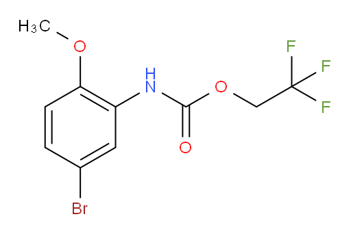 2,2,2-trifluoroethyl N-(5-bromo-2-methoxyphenyl)carbamate