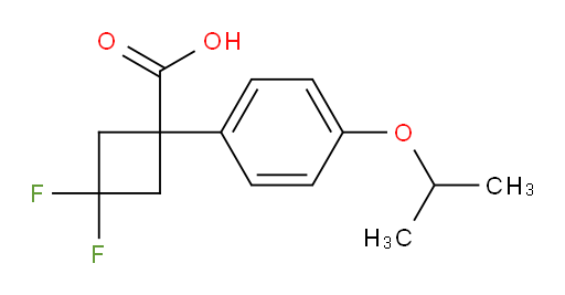 3,3-difluoro-1-[4-(propan-2-yloxy)phenyl]cyclobutane-1-carboxylic acid