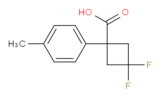 3,3-difluoro-1-(4-methylphenyl)cyclobutane-1-carboxylic acid