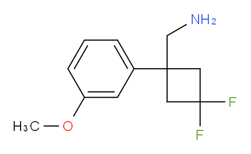 [3,3-difluoro-1-(3-methoxyphenyl)cyclobutyl]methanamine