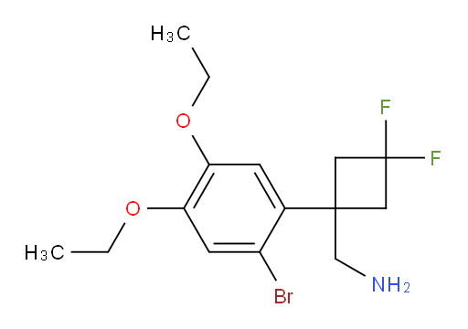 1-[1-(2-bromo-4,5-diethoxyphenyl)-3,3-difluorocyclobutyl]methanamine