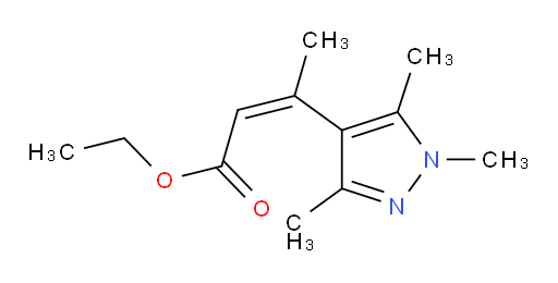 ethyl (2Z)-3-(trimethyl-1H-pyrazol-4-yl)but-2-enoate