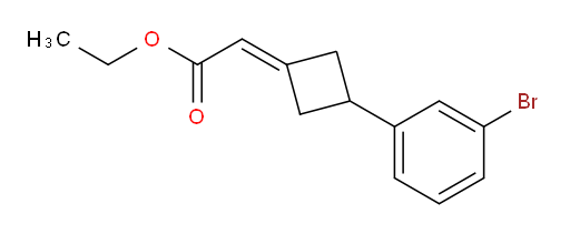 ethyl 2-[3-(3-bromophenyl)cyclobutylidene]acetate
