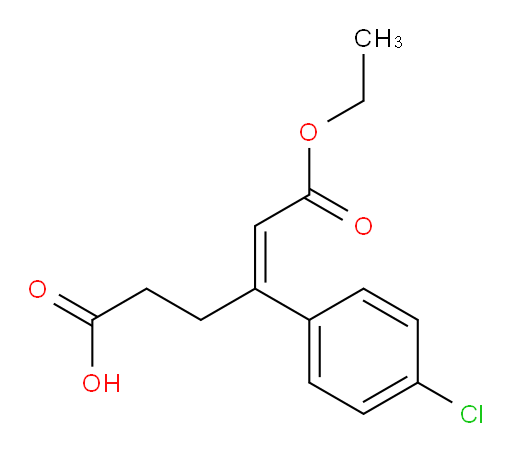 (4Z)-4-(4-chlorophenyl)-6-ethoxy-6-oxohex-4-enoic acid