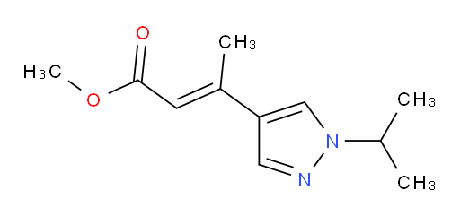 methyl (2E)-3-[1-(propan-2-yl)-1H-pyrazol-4-yl]but-2-enoate