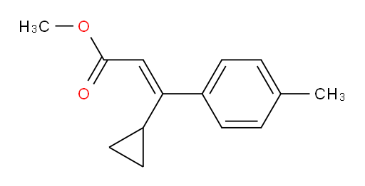 methyl (2E)-3-cyclopropyl-3-(4-methylphenyl)prop-2-enoate
