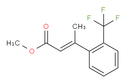 methyl (2E)-3-[2-(trifluoromethyl)phenyl]but-2-enoate