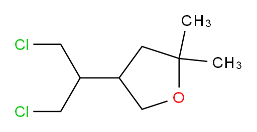 4-(1,3-dichloropropan-2-yl)-2,2-dimethyloxolane