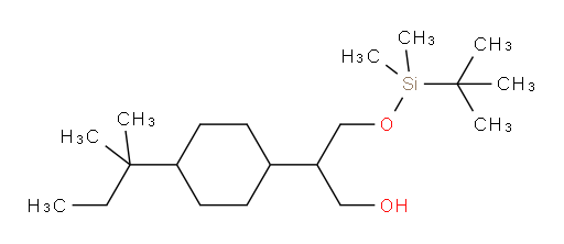 3-[(tert-butyldimethylsilyl)oxy]-2-[4-(2-methylbutan-2-yl)cyclohexyl]propan-1-ol