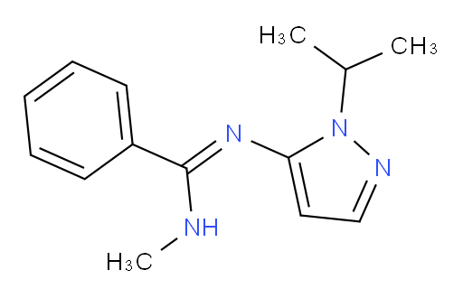 N-methyl-N'-[1-(propan-2-yl)-1H-pyrazol-5-yl]benzenecarboximidamide