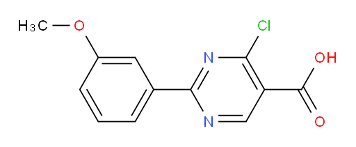 4-chloro-2-(3-methoxyphenyl)pyrimidine-5-carboxylic acid
