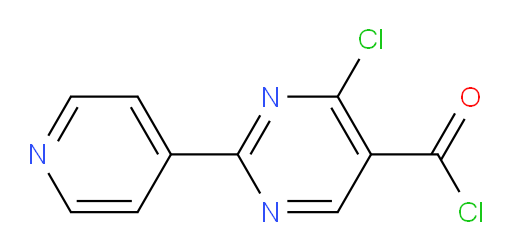 4-chloro-2-(pyridin-4-yl)pyrimidine-5-carbonyl chloride