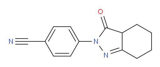 4-(3-oxo-3,3a,4,5,6,7-hexahydro-2H-indazol-2-yl)benzonitrile