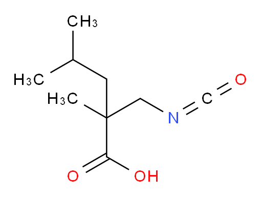 2-(isocyanatomethyl)-2,4-dimethylpentanoic acid