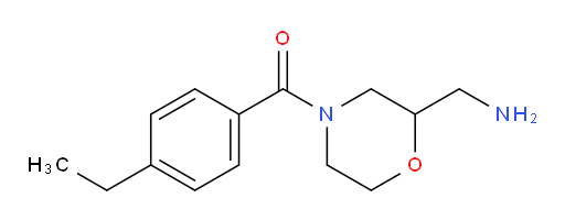 [4-(4-ethylbenzoyl)morpholin-2-yl]methanamine