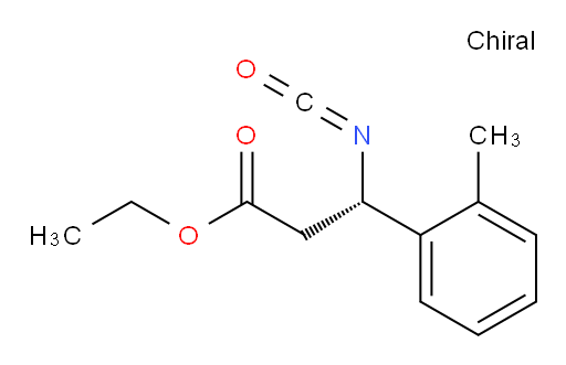 ethyl (3S)-3-isocyanato-3-(2-methylphenyl)propanoate