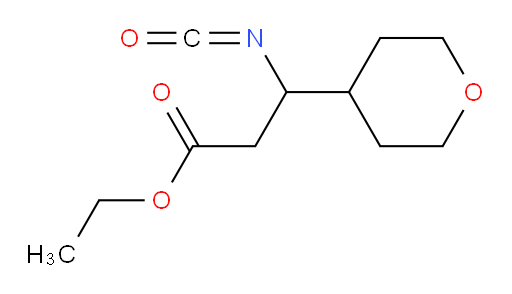 ethyl 3-isocyanato-3-(oxan-4-yl)propanoate