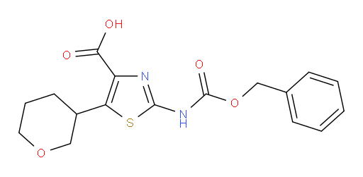 2-{[(benzyloxy)carbonyl]amino}-5-(oxan-3-yl)-1,3-thiazole-4-carboxylic acid