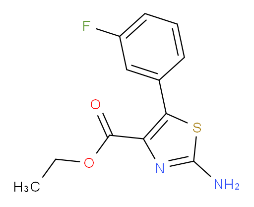 ethyl 2-amino-5-(3-fluorophenyl)-1,3-thiazole-4-carboxylate