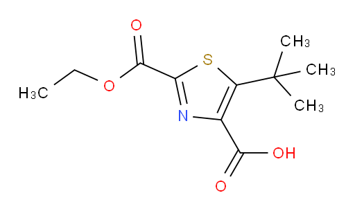 5-tert-butyl-2-(ethoxycarbonyl)-1,3-thiazole-4-carboxylic acid