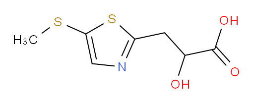 2-hydroxy-3-[5-(methylsulfanyl)-1,3-thiazol-2-yl]propanoic acid