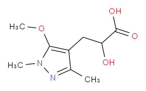 2-hydroxy-3-(5-methoxy-1,3-dimethyl-1H-pyrazol-4-yl)propanoic acid