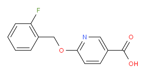 6-[(2-fluorophenyl)methoxy]pyridine-3-carboxylic acid