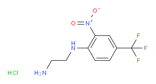 N1-[2-nitro-4-(trifluoromethyl)phenyl]ethane-1,2-diamine hydrochloride