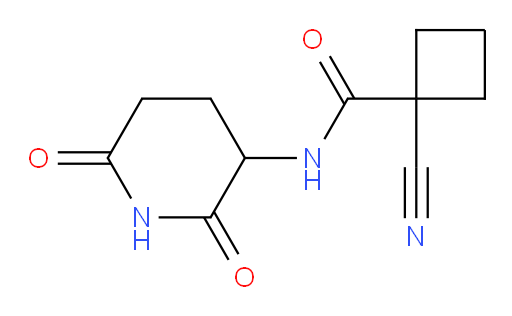 1-cyano-N-(2,6-dioxopiperidin-3-yl)cyclobutane-1-carboxamide