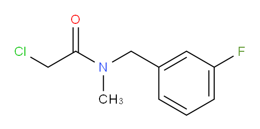 2-chloro-N-[(3-fluorophenyl)methyl]-N-methylacetamide
