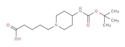 5-(4-{[(tert-butoxy)carbonyl]amino}piperidin-1-yl)pentanoic acid