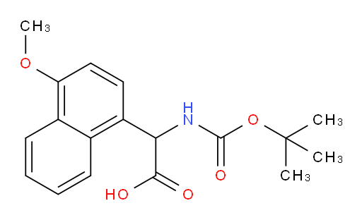 2-{[(tert-butoxy)carbonyl]amino}-2-(4-methoxynaphthalen-1-yl)acetic acid