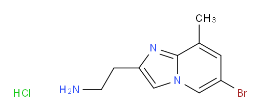 2-{6-bromo-8-methylimidazo[1,2-a]pyridin-2-yl}ethan-1-amine hydrochloride