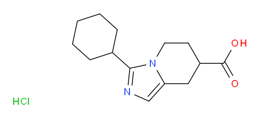 3-cyclohexyl-5H,6H,7H,8H-imidazo[1,5-a]pyridine-7-carboxylic acid hydrochloride