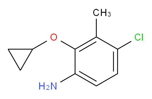 4-chloro-2-cyclopropoxy-3-methylaniline
